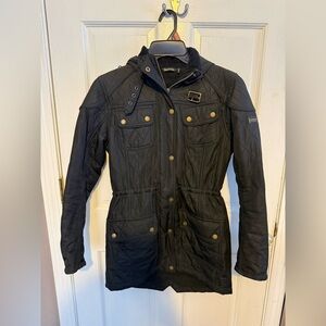 Barbour Black Quilted Utility Jacket